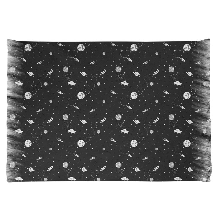 East Urban Home Mcguigan Outer Space Black/White Area Rug Wayfair